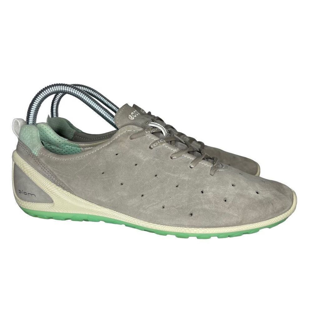 ECCO Shoes Biom Lite Tarmac Women’s Golf Sneakers Brown Green Suede Size 8